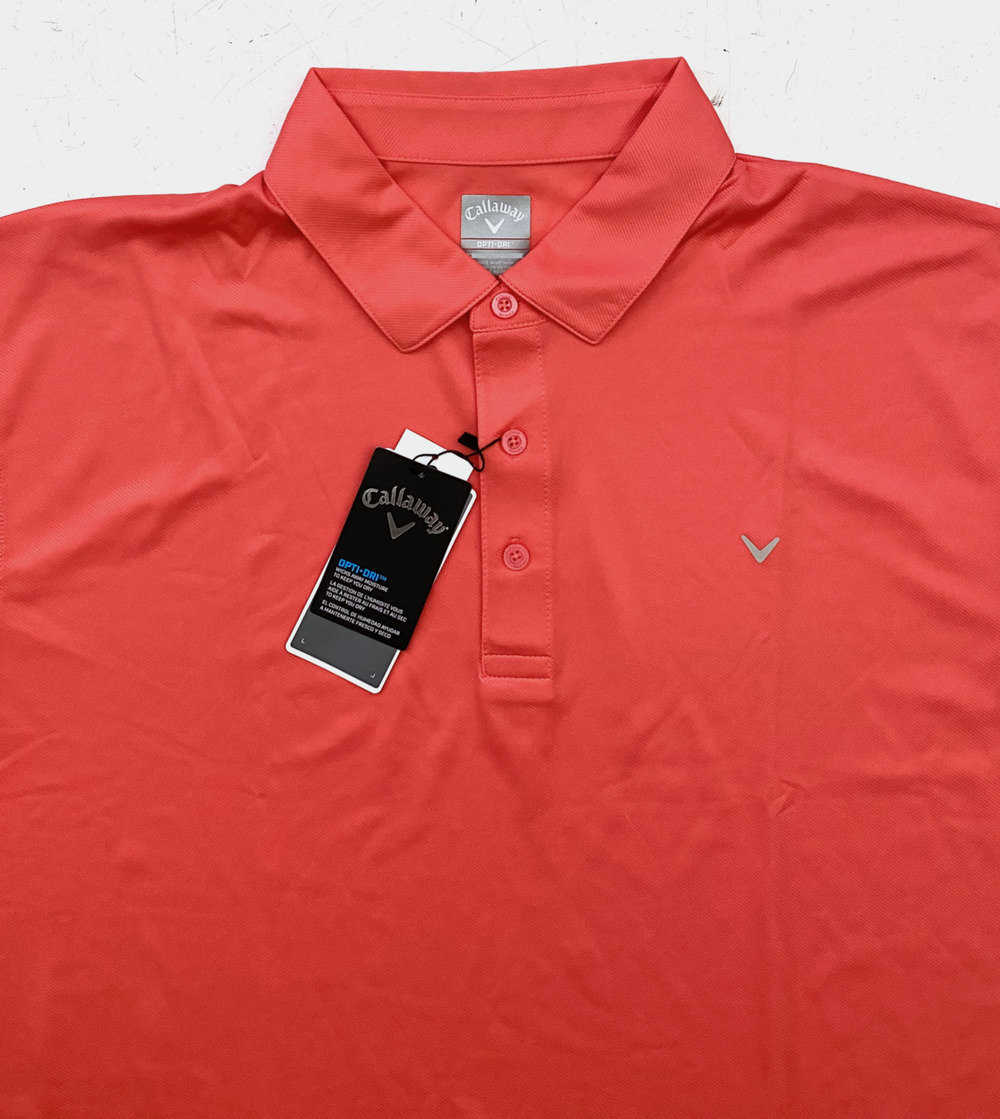 Callaway Opti-Dri Dubarry Coral Twill Nwt Shirt XXL 2XL